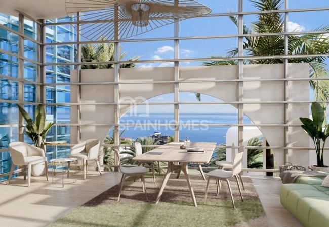 Fuengirola’da Modern Tasarımlı Deniz Manzaralı Daireler 5