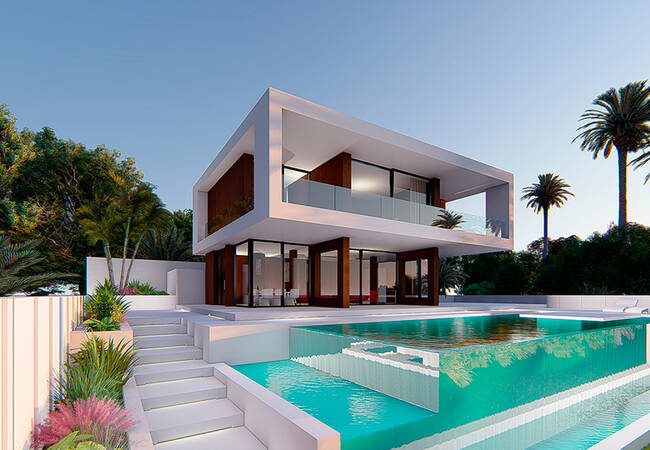 Smart Homes System Luxus-villa Mit Pool In Estepona 1