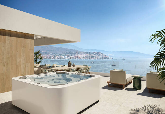 Granada Almuñecar'da Plajın Yanı Başında Özel Havuzlu Villalar 10