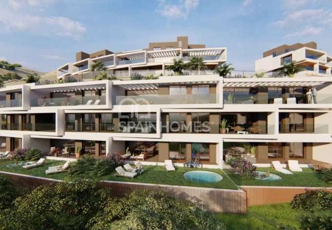 Torrox Málaga'da Modern Tasarımlı Deniz Manzaralı Daireler 3