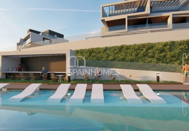 Torrox Málaga'da Modern Tasarımlı Deniz Manzaralı Daireler 5