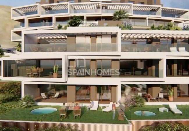 Torrox Málaga'da Modern Tasarımlı Deniz Manzaralı Daireler 10