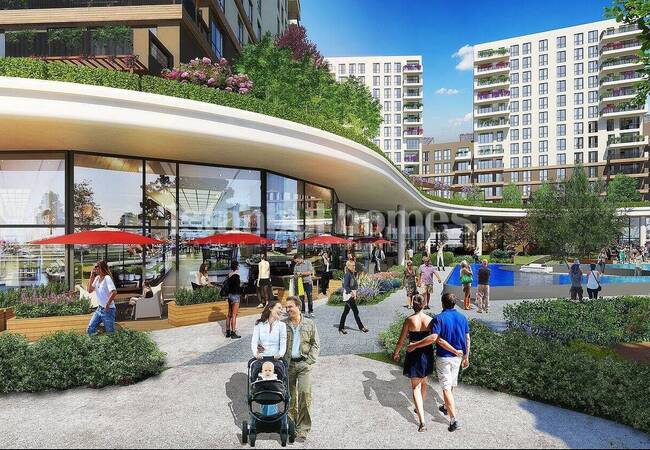 Новые Квартиры в Многоквартирном Проекте в Санджактепе 7