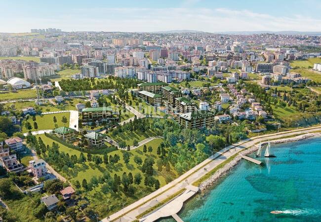 آپارتمان های خیره کننده با نمای بسیار زیبای دریا در بویوک چکمجه استانبول 5