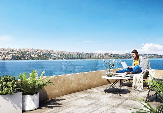 آپارتمان های خیره کننده با نمای بسیار زیبای دریا در بویوک چکمجه استانبول 7