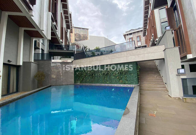 آپارتمان های سطح بالا واقع در یک مجتمع استخردار در استانبول 6