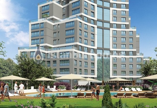 Kartal'da Deniz ve Adalar Manzaralı Site İçinde Daireler 2