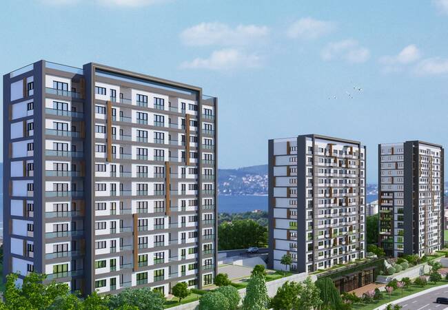 Real Estate in a Complex with On-site Facilities in Kartal 1
