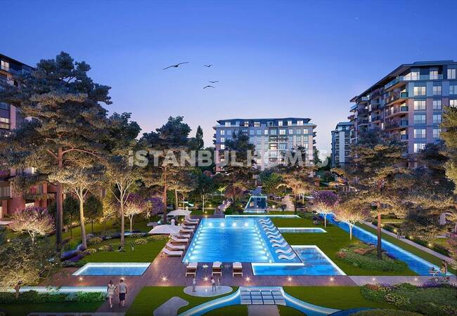 Квартиры с Видом на Город в Комплексе в Сарыере 2