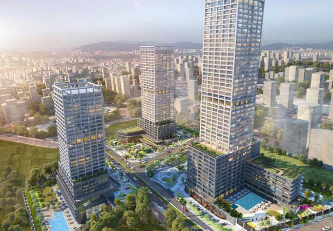 Contemporary Real Estate in Luxury Complex in Atasehir 1