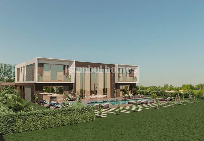 Büyükçekmece'de Özel Havuzlu Çağdaş Tasarımlı Villalar 5