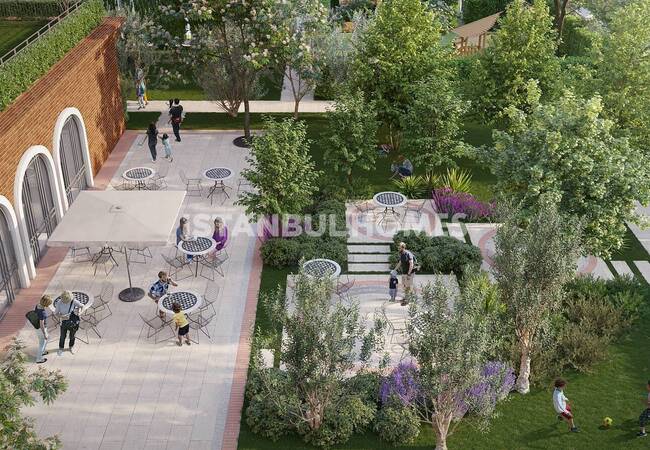 Квартиры с Высокими Потолками в Жилом Комплексе в Эюпе 12