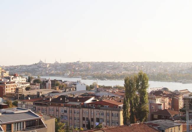 Duplex Flat with Golden Horn View in Istanbul Beyoglu 1