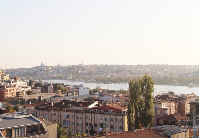 Duplex Flat with Golden Horn View in Istanbul Beyoglu