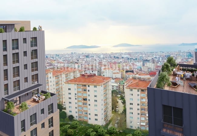 Nouveaux Immobiliers Élégants Vue Mer Et Îles À Istanbul