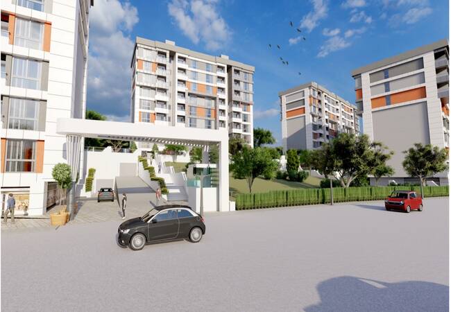 Flats with Sea and Islands View in Complex in Maltepe Istanbul