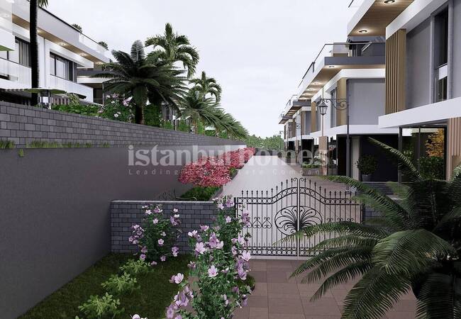 贝里克杜祖 (beylikdüzü) 带花园和泳池的三层别墅 1