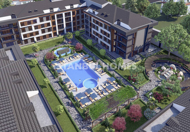 شقق واسعة في مجمع السكني فاخر بالقرب من البحر في بيوك شكمجة 1