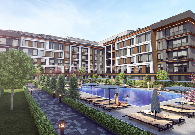 شقق واسعة في مجمع السكني فاخر بالقرب من البحر في بيوك شكمجة 2