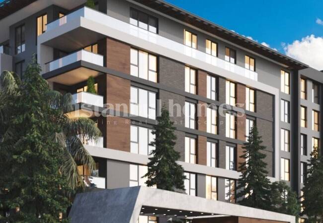 آپارتمان هایی در یک مجتمع با استخر در نزدیکی فرودگاه در استانبول، پندیک 6