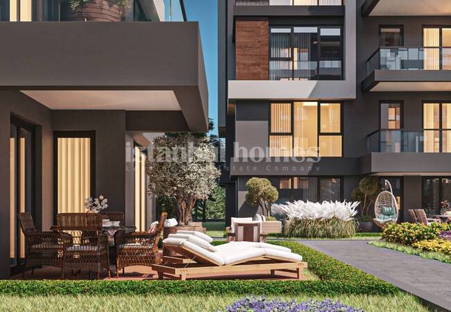 آپارتمان هایی در یک مجتمع با استخر در نزدیکی فرودگاه در استانبول، پندیک 13