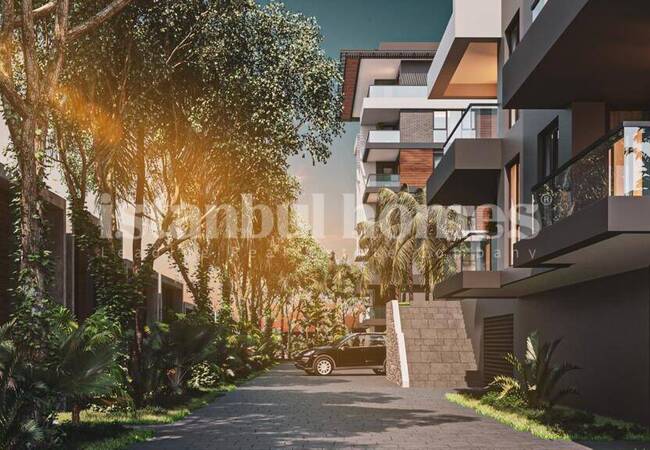 آپارتمان هایی در یک مجتمع با استخر در نزدیکی فرودگاه در استانبول، پندیک 12