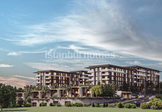 آپارتمان هایی در یک مجتمع با استخر در نزدیکی فرودگاه در استانبول، پندیک 5
