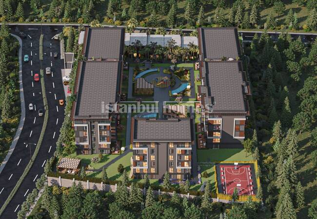 آپارتمان هایی در یک مجتمع با استخر در نزدیکی فرودگاه در استانبول، پندیک 2