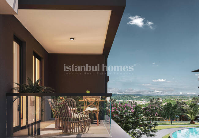 آپارتمان هایی در یک مجتمع با استخر در نزدیکی فرودگاه در استانبول، پندیک 14
