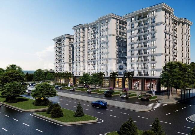 Квартиры в проекте с бассейном в Стамбуле, Эюпсултан 2