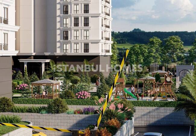 Квартиры в проекте с бассейном в Стамбуле, Эюпсултан 3