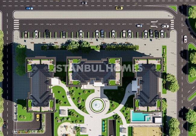 Квартиры в проекте с бассейном в Стамбуле, Эюпсултан 4