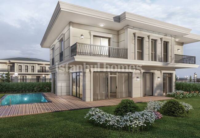 Detached Houses with Pool and Garden in Istanbul Buyukcekmece