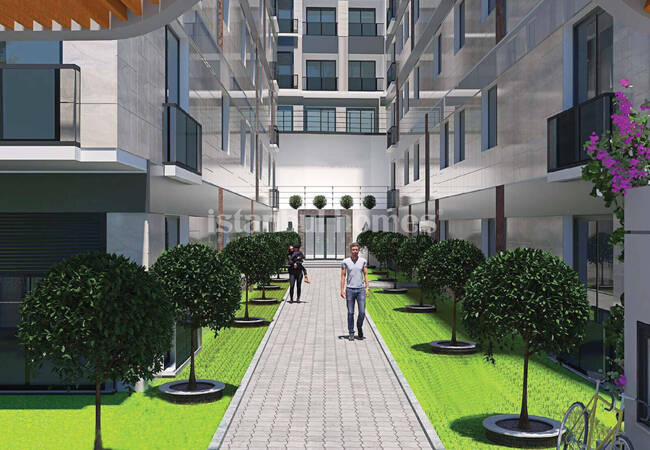 Apartments in a Complex Nearby Marina in Istanbul Pendik 5