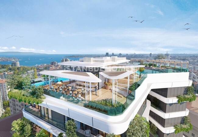 Beşiktaş Barbaros Bulvarı Üzerinde Boğaz Manzaralı Daireler 5