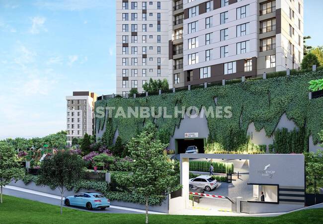 آپارتمان با دید شهر و جنگل در استانبول، ایوپسلطان 3
