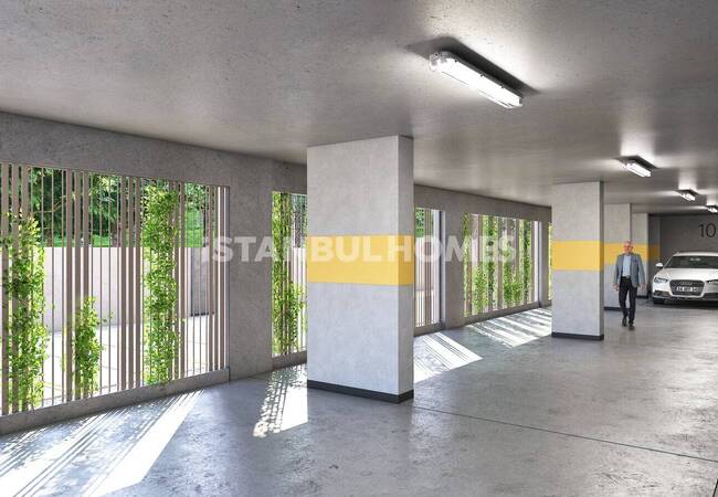 شقق في مجمع يقدم حياة على جانب الغابة في إسطنبول إيوبسلتان 7