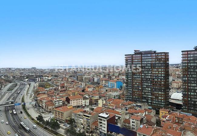 آپارتمان با دید دریا در نزدیکی مترو در Kadikoy استانبول