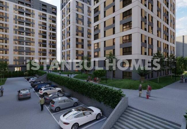 Flats in a Complex near Transportation in Kartal Istanbul