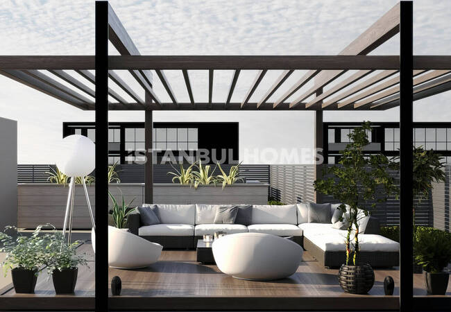 Flats in a Complex with Security in Kagithane Istanbul 8
