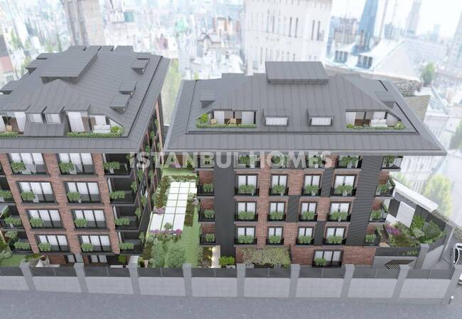 Bosphorus View-flats with Private Gardens in Uskudar Istanbul 3