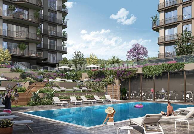 İstanbul Sarıyer'de Sosyal Olanaklara Sahip Projede Şık Daireler 4