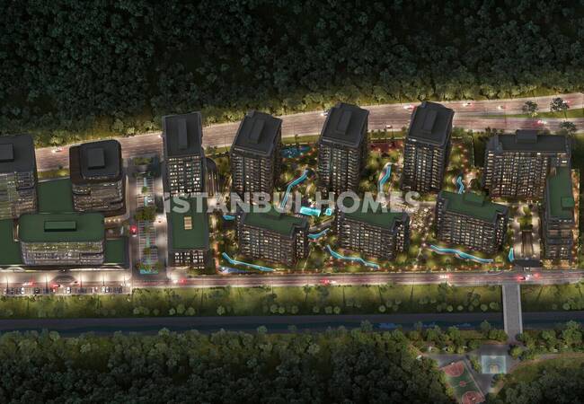 آپارتمان های شیک در یک پروژه با امکانات رفاهی در ساریر استانبول 2