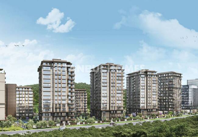 آپارتمان های شیک در یک پروژه با امکانات رفاهی در ساریر استانبول 6