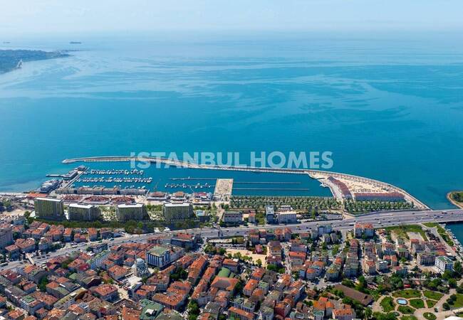位于 Buyukcekmece 的海景项目中的典雅公寓 1