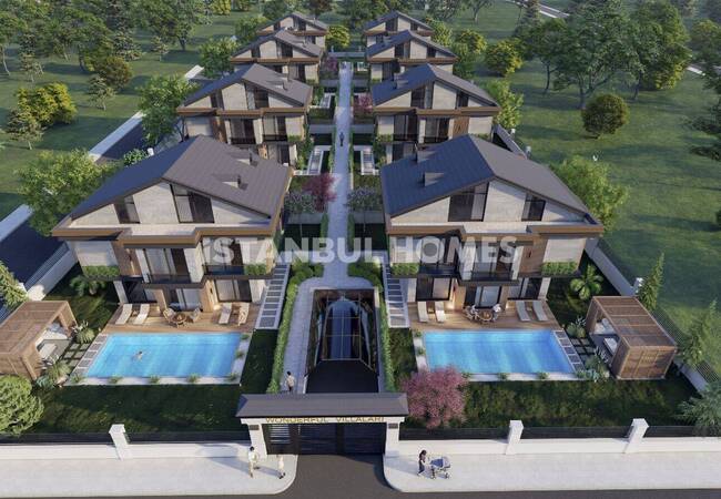 Luxuriöse Häuser Mit Pool Und Naturblick In Beylikduzu Istanbul 1