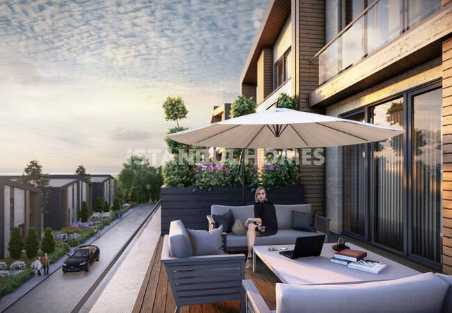 Detached Twin Homes Project in Başakşehir Bahçeşehir 5