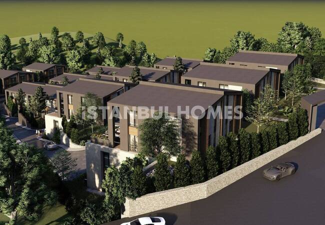 Detached Twin Homes Project in Başakşehir Bahçeşehir 2