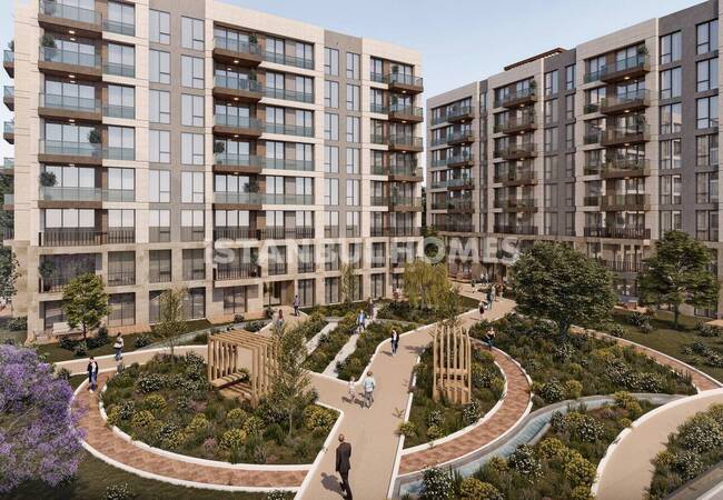 آپارتمان‌های مشرف به دریاچه با استخر و پارکینگ در استانبول آوجیلار 5