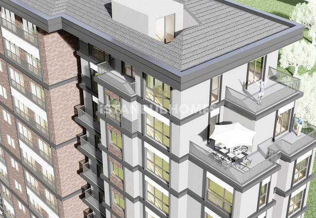 Flats with Gym and Parking Lot in İstanbul Zeytinburnu 3